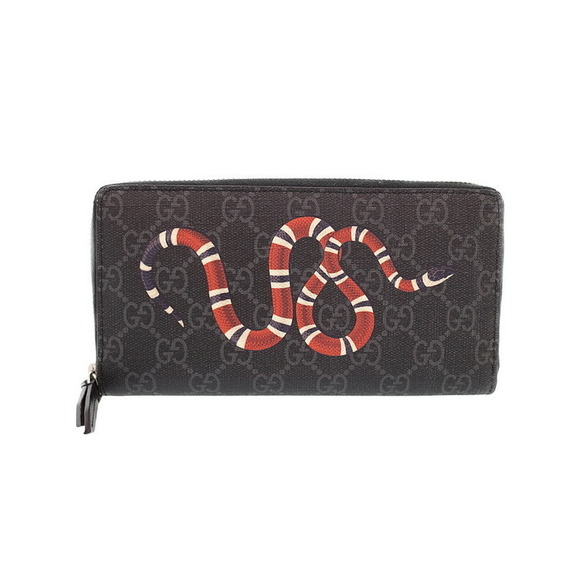 Gucci GG Kingsnake Zip Supreme Wallet Long - Picture 1 of 5
